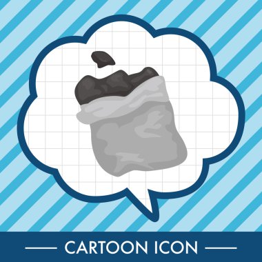 Barbekü kömür ekipman Tema öğeleri