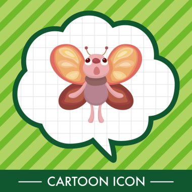 Kelebek Tema öğeleri vektör, eps