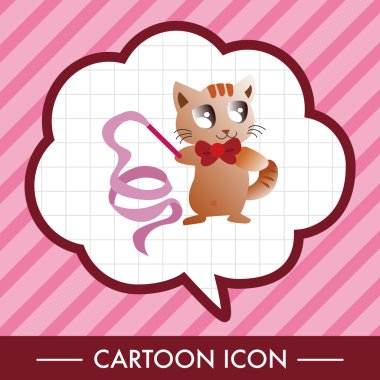 Hayvan kedi spor çizgi film Tema öğeleri yapıyor