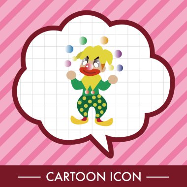 sirk palyaço Tema öğeleri