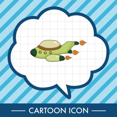 Uzay gemisi Tema öğeleri vektör, eps