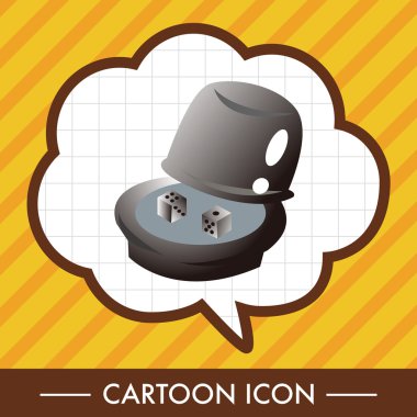 Kasino Würfel Tasse Designelemente