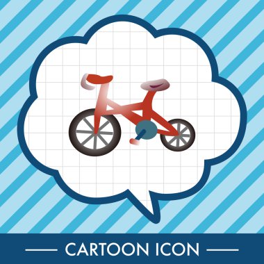 ulaşım Bisiklet Tema öğeleri vektör, eps