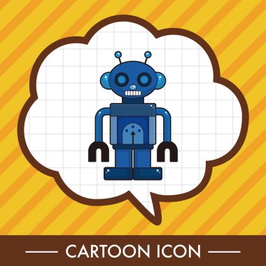 机器人主题元素矢量、 eps