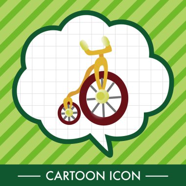 ulaşım Bisiklet Tema öğeleri vektör, eps