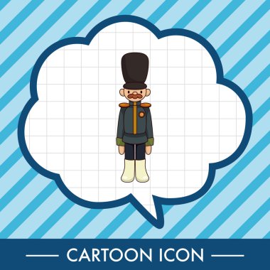 Oyuncak askerler Tema öğeleri vektör, eps