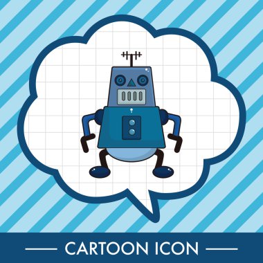 机器人主题元素矢量、 eps