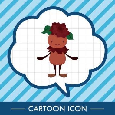 çiçek elf Tema öğeleri vektör, eps