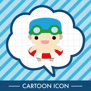 스포츠 테마 요소를 물