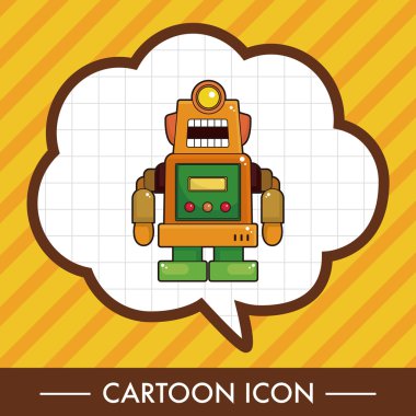 机器人主题元素矢量、 eps