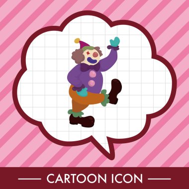 Palyaçolar Tema öğeleri vektör, eps