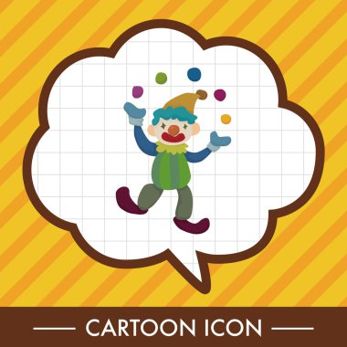 Palyaçolar Tema öğeleri vektör, eps