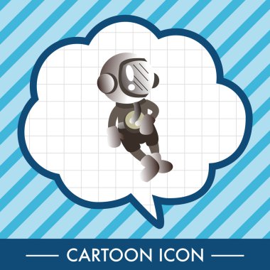 Uzay astronot Tema öğeleri