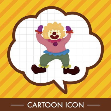 Palyaçolar Tema öğeleri vektör, eps