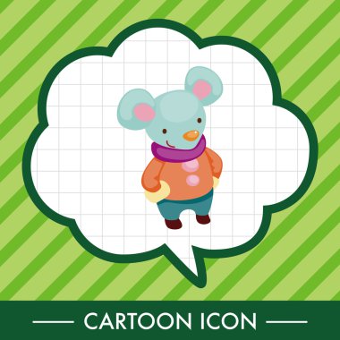 hayvan kış çizgi film Tema öğeleri