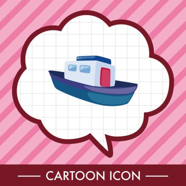 Ulaşım tekne Tema öğeleri