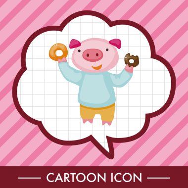 öğleden sonra çay Tema öğeleri sahip hayvan