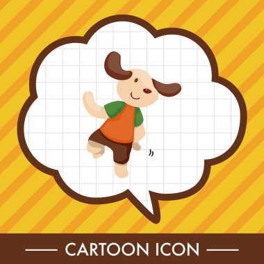 Tema öğeleri Karikatür hayvan dans