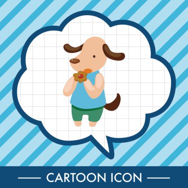 öğleden sonra çay Tema öğeleri sahip hayvan