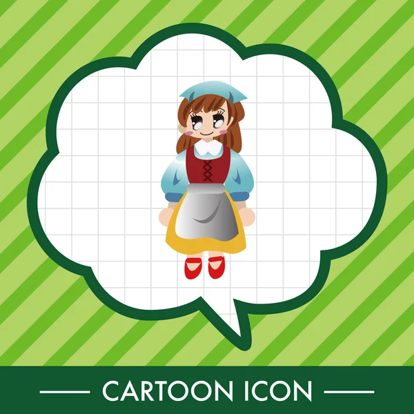 Ortaçağ karakter karikatür Tema öğeleri