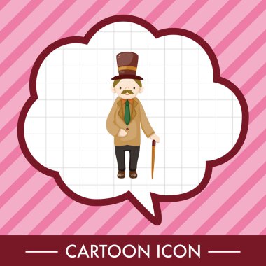 Erkek adam çizgi film Tema öğeleri