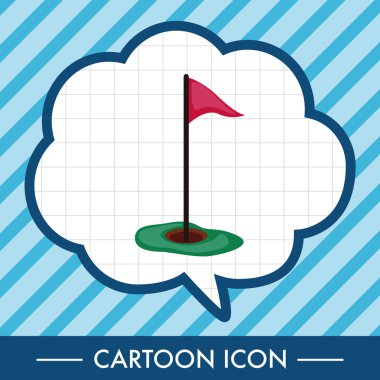 Golf ekipman Tema öğeleri