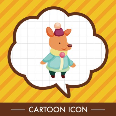 hayvan kış çizgi film Tema öğeleri