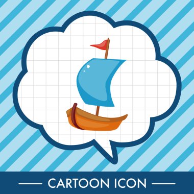 Ulaşım tekne Tema öğeleri