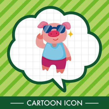 hayvan yaz çizgi film Tema öğeleri