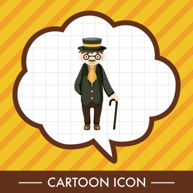 Erkek adam çizgi film Tema öğeleri