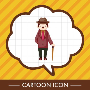 Erkek adam çizgi film Tema öğeleri