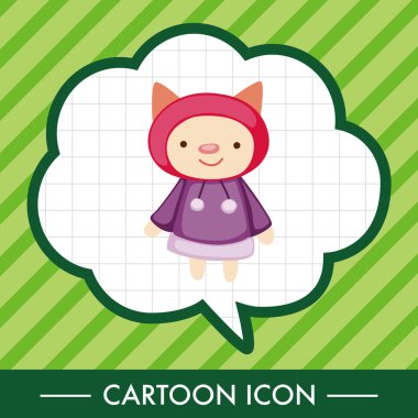 hayvan kış çizgi film Tema öğeleri