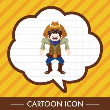 kovboy Tema öğeleri