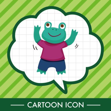 Tema öğeleri Karikatür hayvan dans