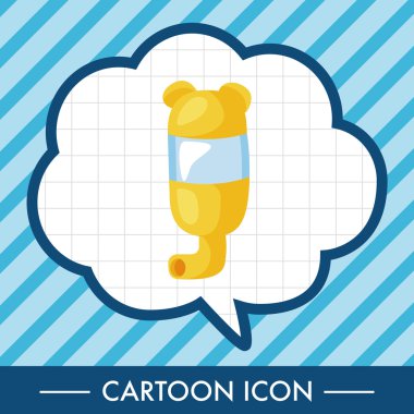 Evde beslenen hayvan su içme Tema öğeleri