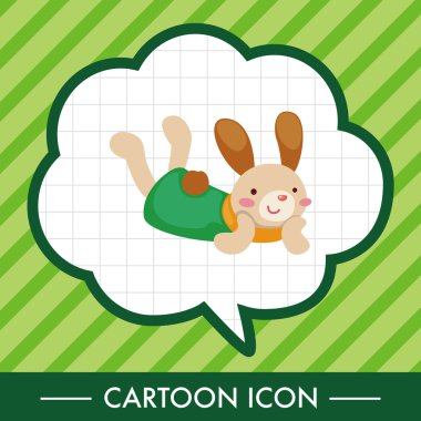 tavşan Tema eleman vektör, eps