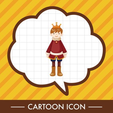 Royal Tema Prens öğeleri vektör, eps