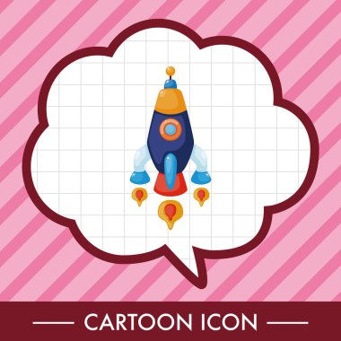 Uzay gemisi Tema öğeleri vektör, eps