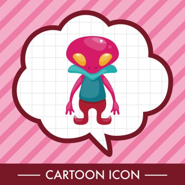 Boşluk uzaylı Tema öğeleri vektör, eps