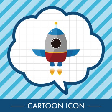 Uzay gemisi Tema öğeleri vektör, eps