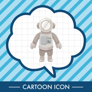 Spaceman Tema öğeleri vektör, eps