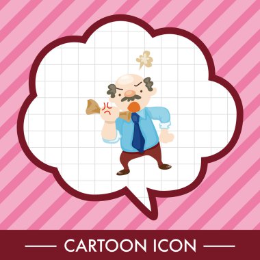 Ofis çalışanları kızgın Tema öğeleri 