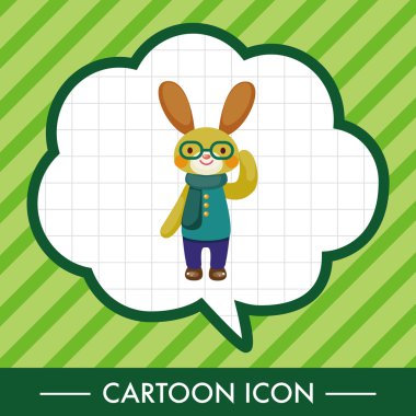 tavşan Tema eleman vektör, eps