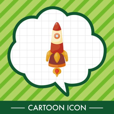 Uzay gemisi Tema öğeleri vektör, eps