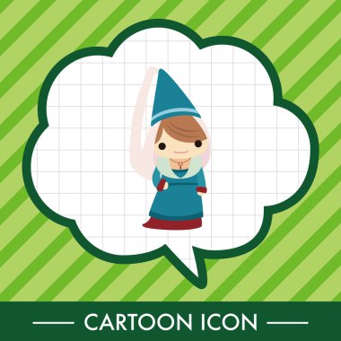 Ortaçağ karakter karikatür Tema öğeleri