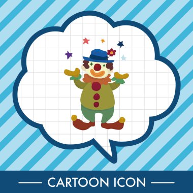 Palyaçolar Tema öğeleri vektör, eps