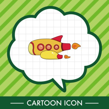 Uzay gemisi Tema öğeleri vektör, eps