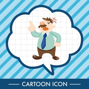 Ofis çalışanları kızgın Tema öğeleri 