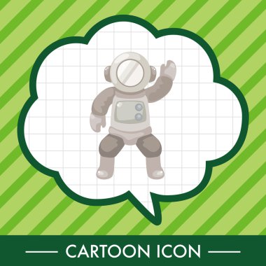 Spaceman Tema öğeleri vektör, eps