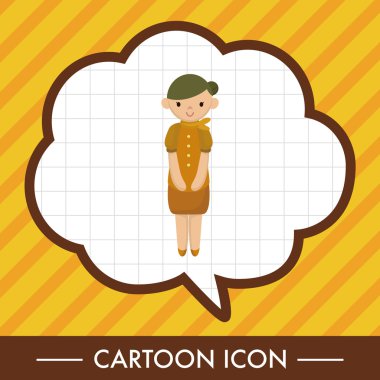 Uçuş görevlileri Tema öğeleri vektör, eps